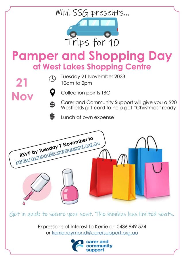 Pamper and shopping 21 11 23